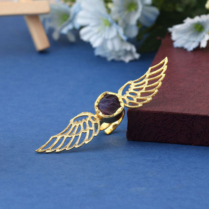 Purple Color Amrapali Rings Designed For Bold Traditional Fashion With Stunning Regal Appeal