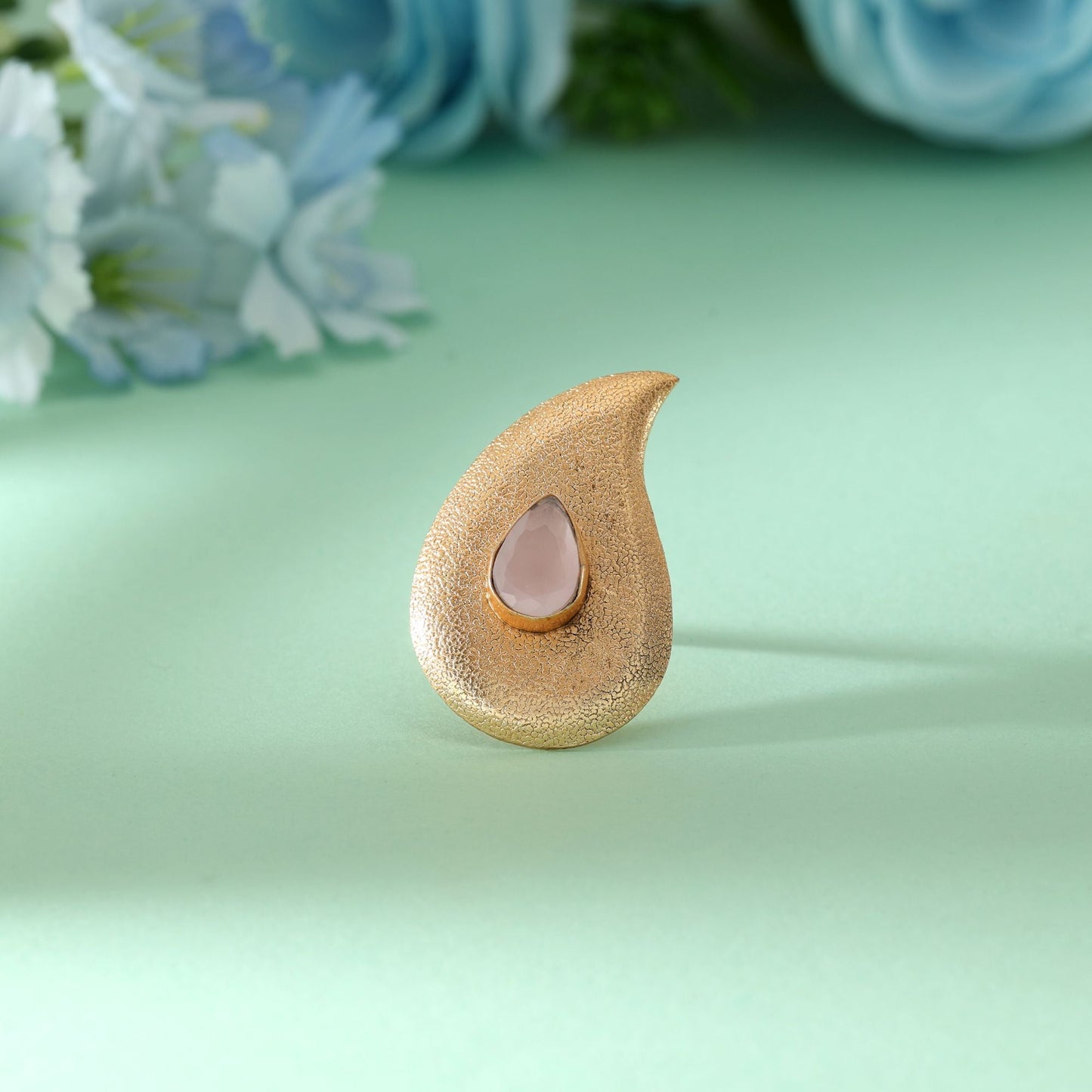 Light Pink Color Amrapali Rings Created With Soft Hues Perfect For Charming Festive Wear