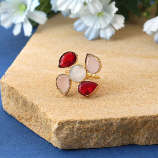 Multi Color Amrapali Rings Offering Vibrant Artistic Expression Ideal For Joyful Festive Dressing