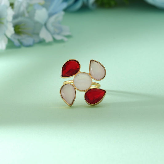 Multi Color Amrapali Rings Offering Vibrant Artistic Expression Ideal For Joyful Festive Dressing