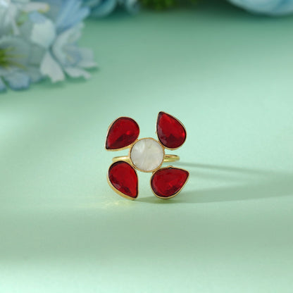 Maroon Color Amrapali Rings Delivering Rich Cultural Charm For Weddings And Festive Events