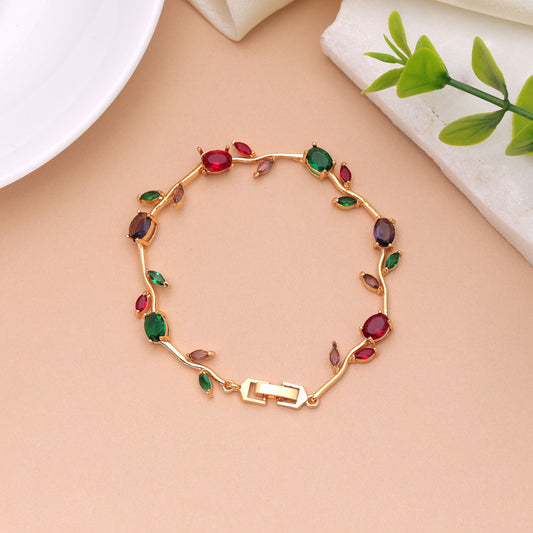 Multi Color Tulip Bracelet with Elegant Handmade Design for Stylish Traditional Fashion Wear Accessories