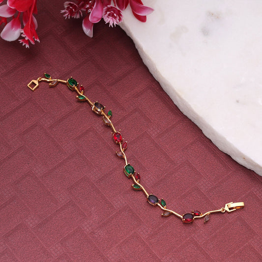 Multi Color Tulip Bracelet with Elegant Handmade Design for Stylish Traditional Fashion Wear Accessories