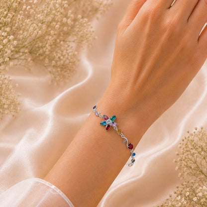 Multi Color Tulip Bracelet Featuring Graceful Traditional Fashion Style