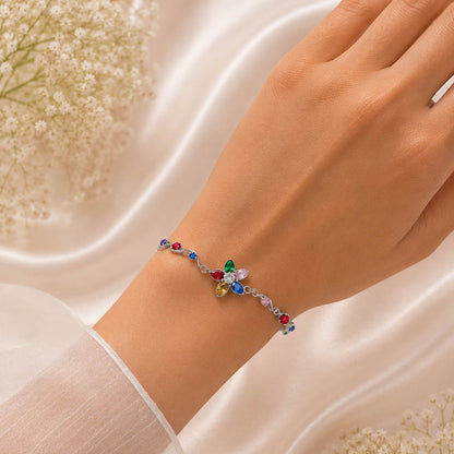 Multi Color Tulip Bracelet Featuring Graceful Traditional Fashion Style