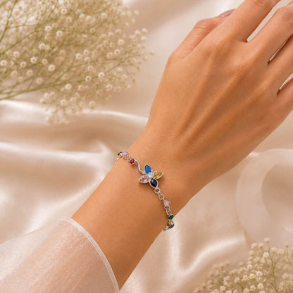 Multi Color Tulip Bracelet Featuring Beautiful Festive Jewelry Appeal