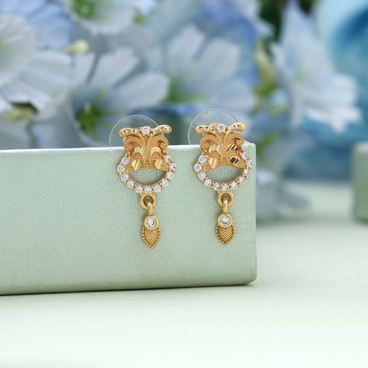 Gold Color 12 Pairs Combo Of Antique Earrings Offering Assorted Traditional Designs For Festive Wear