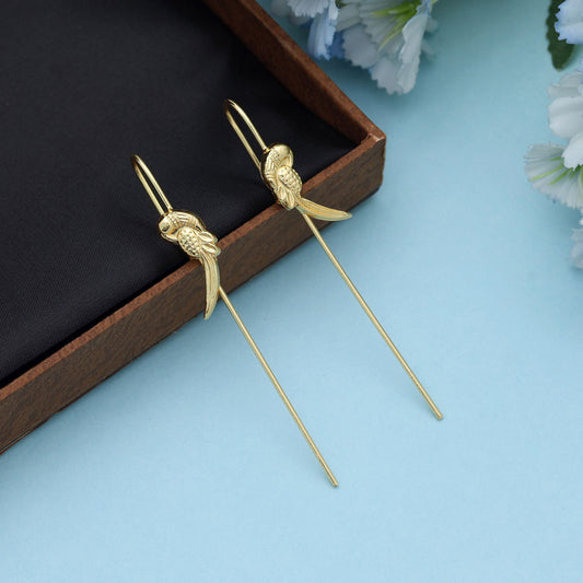 Goldfarbener Earcuff Zeitgenössischer Nicht-Piercing Ohrschmuck Stylisches Statement Modeaccessoire