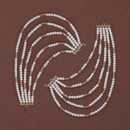 White Color Antique Earrings Chain With Classic Style And Vintage Finish