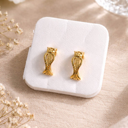 Goldfarbene Antike Ohrringe Eleganter Vintage-Stil Ethnischer Schmuck für Partykleidung Damen