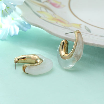 White Color Antique Earrings Classic Ethnic Traditional Party Wear Jewelry Design