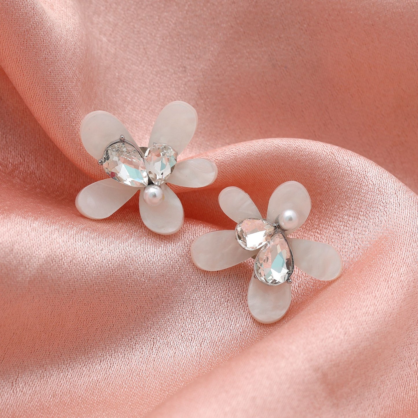 White Color Antique Earrings Traditional Antique Style Ethnic Fashion Jewelry