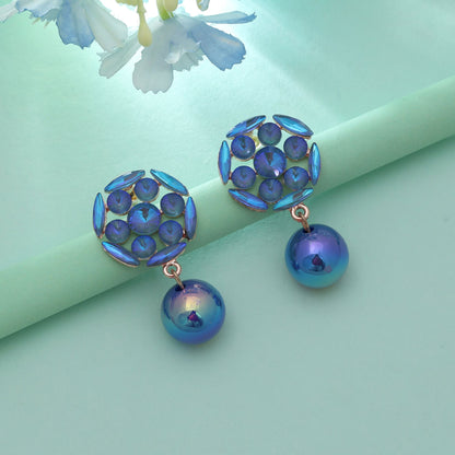 Grüne antike Ohrringe Klassischer Vintage-Stil Ethno-Schmuck