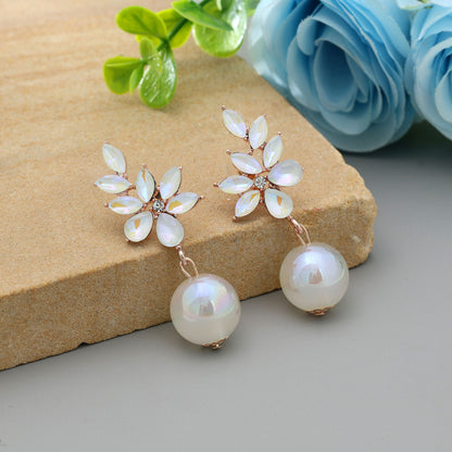 White Color Antique Earrings Stylish Vintage Ethnic Jewelry