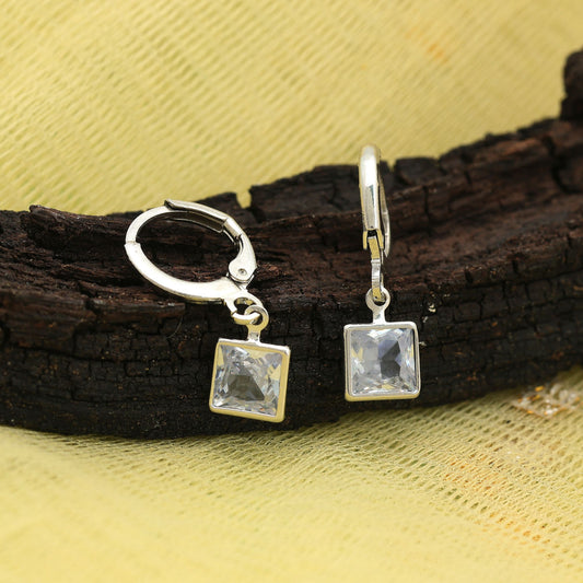 Elegant Silver Color Antique Earrings With Royal Traditional Fashion Appeal