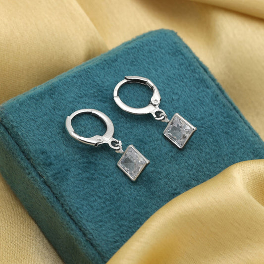 Elegant Silver Color Antique Earrings With Royal Traditional Fashion Appeal