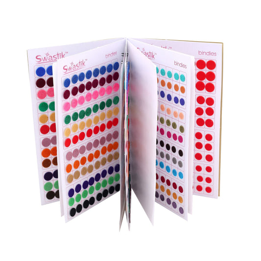 Assorted Color Plain Big Bindi Book For Women & Girls- Total Pieces- 960 (BND102MLT)