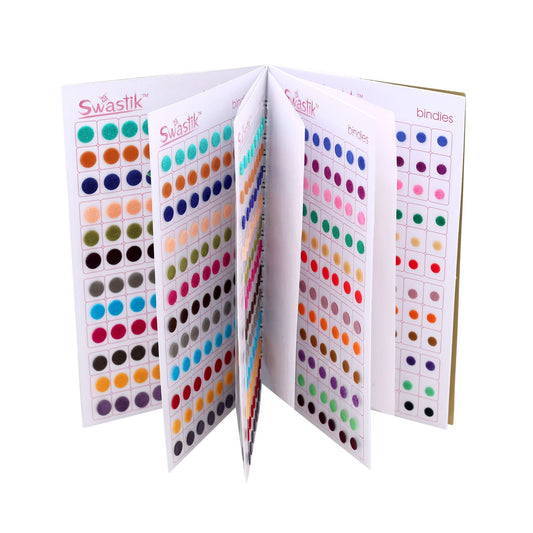 Assorted Color Bindi Book For Women & Girls- Total Pieces- 960 (BND103MLT)