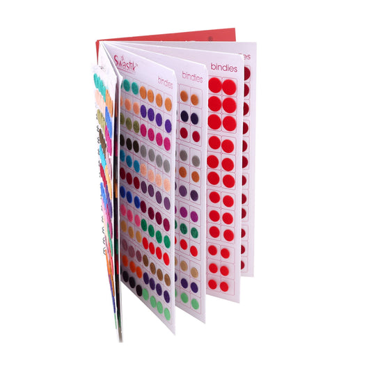 Assorted Color Bindi Book For Women & Girls- Total Pieces- 960 (BND105MLT)