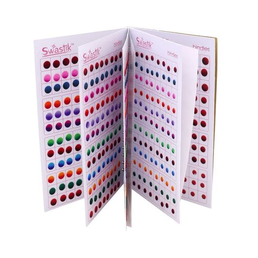 Assorted Color Duble Shade Bindi Book For Women & Girls- Total Pieces- 960 (BND109MLT)