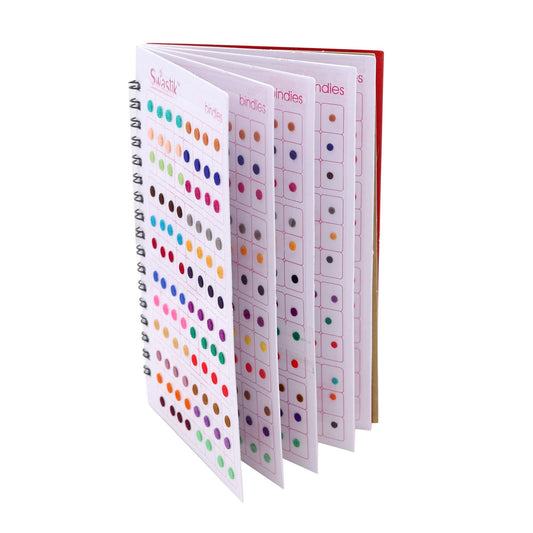 Assorted Color Plain Mini Bindi Book For Women & Girls- Total Pieces- 576 (BND111MLT)