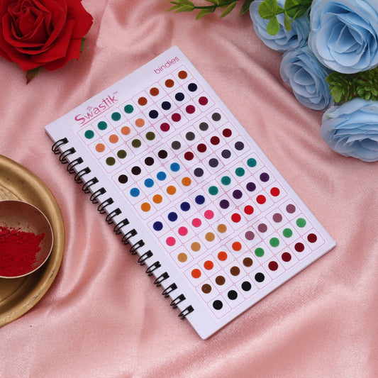 Assorted Color Plain Small Bindi Book For Women & Girls- Total Pieces- 576 (BND112MLT)