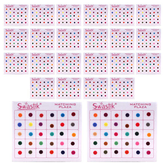 Assorted Color Bindi Book For Women & Girls- Total Pieces- 1440 (BND117MLT)
