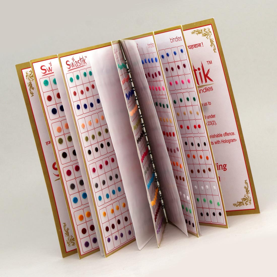 Multicolor Velvet Bindi Book For Women & Girls- Total Pieces- 960