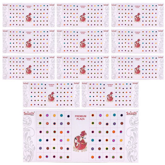 Assorted Color Bindi Book For Women & Girls- Total Pieces- 720 (BND119MLT)