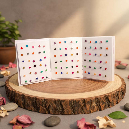 Assorted Color Bindi Book For Women & Girls- Total Pieces- 1440 (BND123MLT)