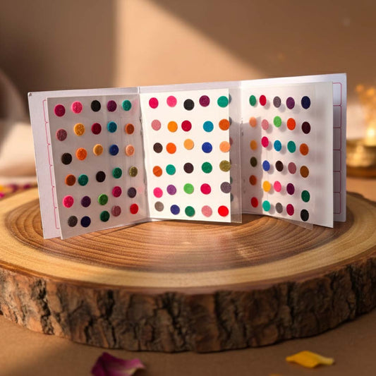 Assorted Color Bindi Book For Women & Girls- Total Pieces- 1440 (BND126MLT)
