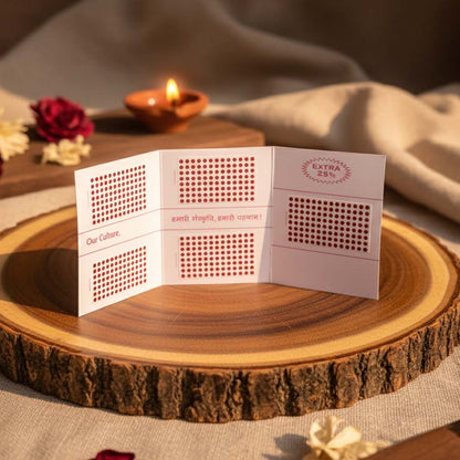 Maroon Color Bindi Book For Women & Girls- Total Pieces- 1440 (BND128MRN)