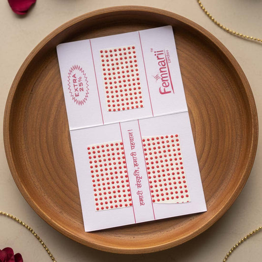 Red Color Bindi Book For Women & Girls- Total Pieces- 1440 (BND129RED)