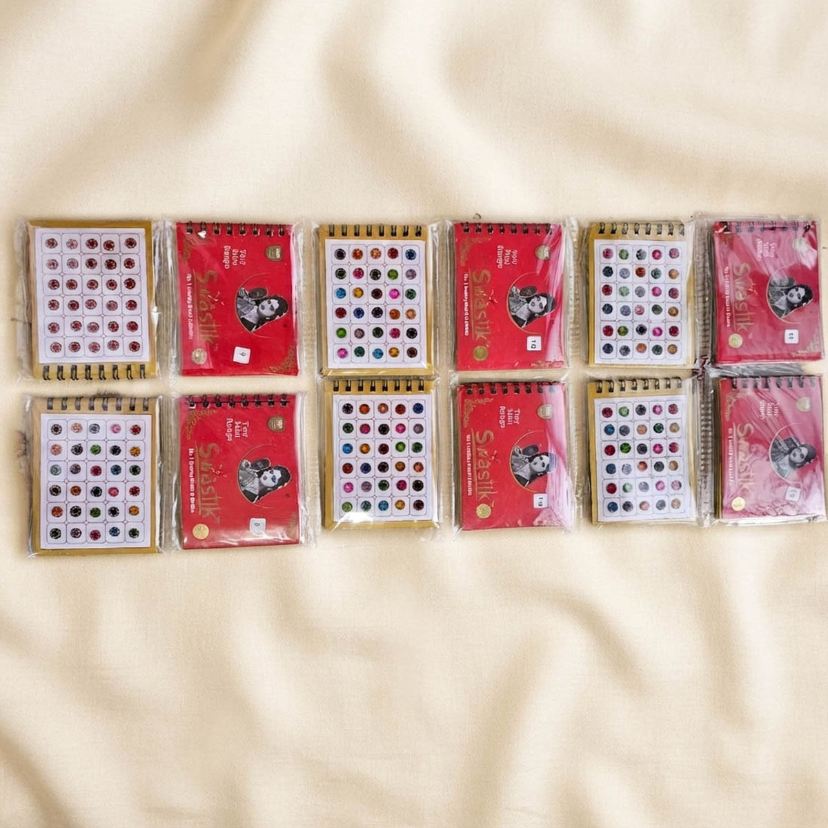 Multi Color Double Shade Bindi Book Collection For Women And Girls
