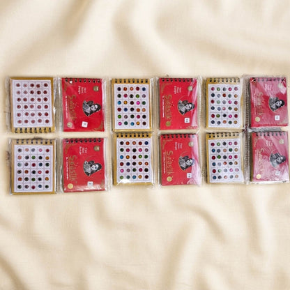 Multi Color Double Shade Bindi Book Collection For Women And Girls