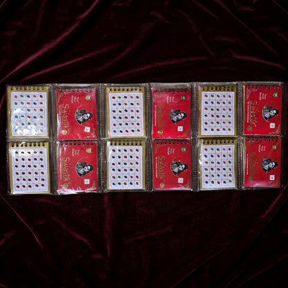 Multi Color Designer Bindi Book Collection For Women And Girls