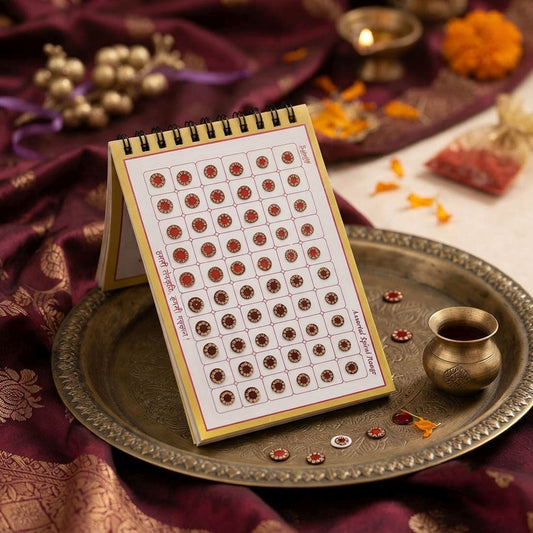 Assorted Color Stone Border Shape Bindi Book For Women And Girls With 300 Total Pieces