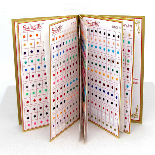 Assorted Color Multicolor Velvet Bindi Book For Women & Girls- Total Pieces- 960