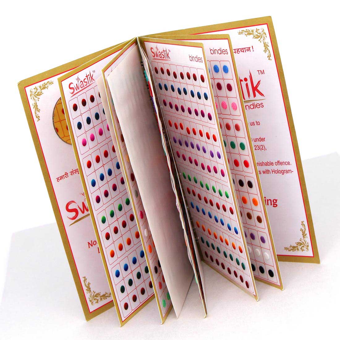 Assorted Color Multicolor Velvet Bindi Book For Women & Girls- Total Pieces- 960