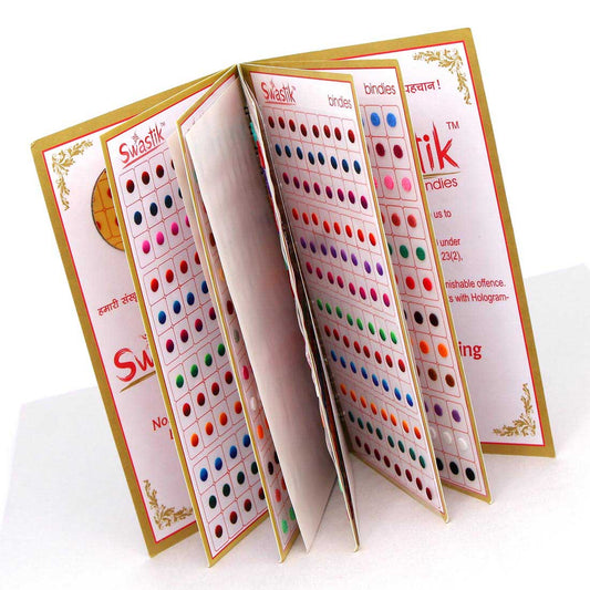 Assorted Color Multicolor Velvet Bindi Book For Women & Girls- Total Pieces- 960