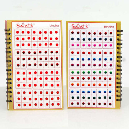 Assorted Color Multicolor Velvet Bindi Book For Women & Girls- Total Pieces- 960