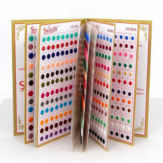 Assorted Color Velvet Bindi Book For Women & Girls- Total Pieces- 960