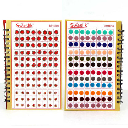 Assorted Color Velvet Bindi Book For Women & Girls- Total Pieces- 960