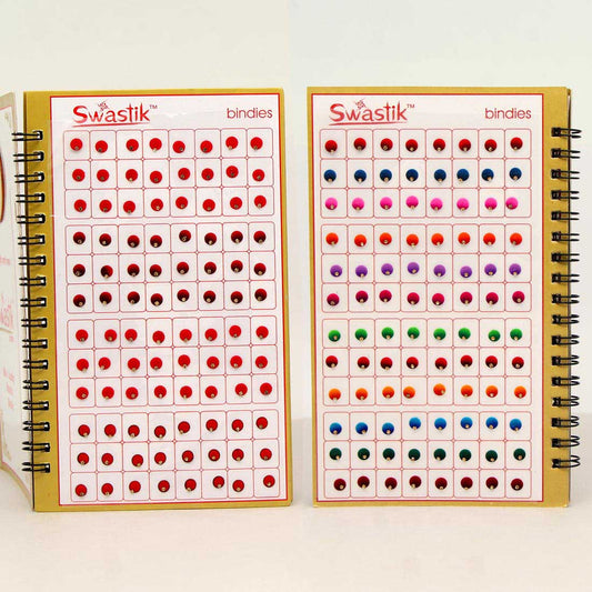 Assorted Color Multicolor Velvet Bindi Book For Women & Girls- Total Pieces- 960