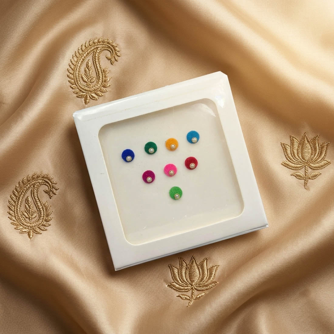 Vibrant Multi Color Bindi Combo Pack For Women And Girls Set Of Total Eight Pieces