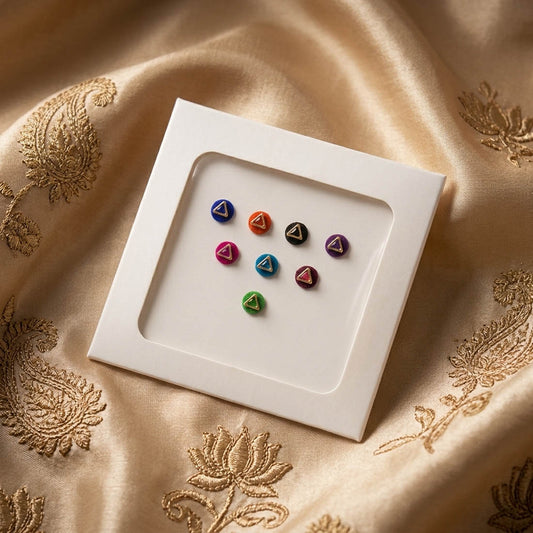 Decorative Multi Color Bindi Combo Pack For Women And Girls Set Of Total Eight Pieces