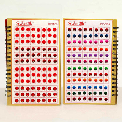 Assorted Color Multicolor Velvet Bindi Book For Women & Girls- Total Pieces- 960