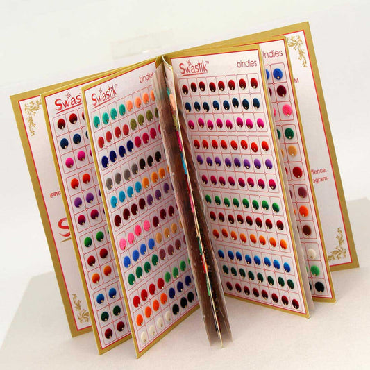 Assorted Color Multicolor Velvet Bindi Book For Women & Girls- Total Pieces- 960