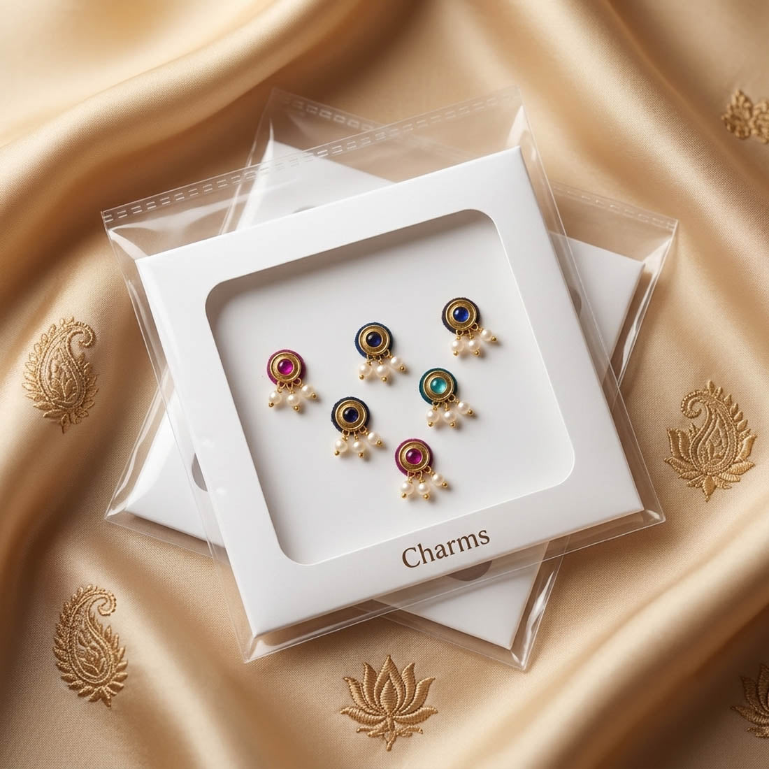 Glamorous Multi Color Bindi Combo Pack For Women And Girls Set Of Total Six Pieces