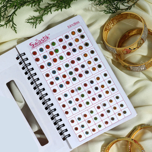 Assorted Color Velvet Bindi Book For Women & Girls- Total Pieces- 960